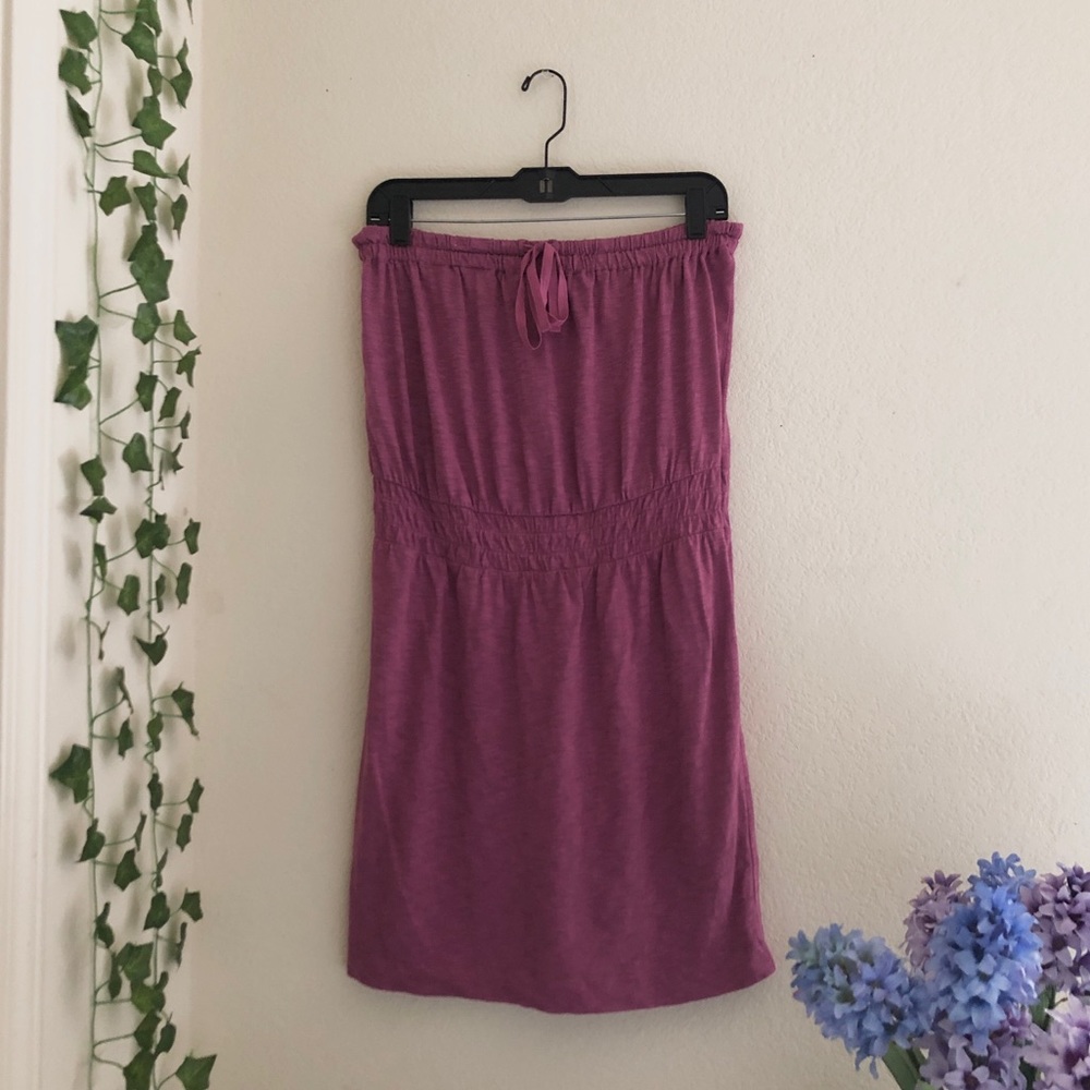 LOFT Pink Strapless Dress